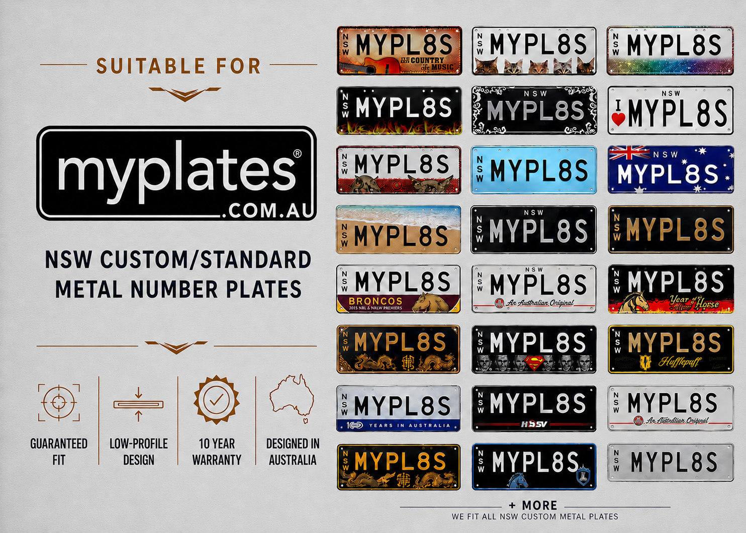 NSW Standard & Slimline Number Plate Bracket & Holder