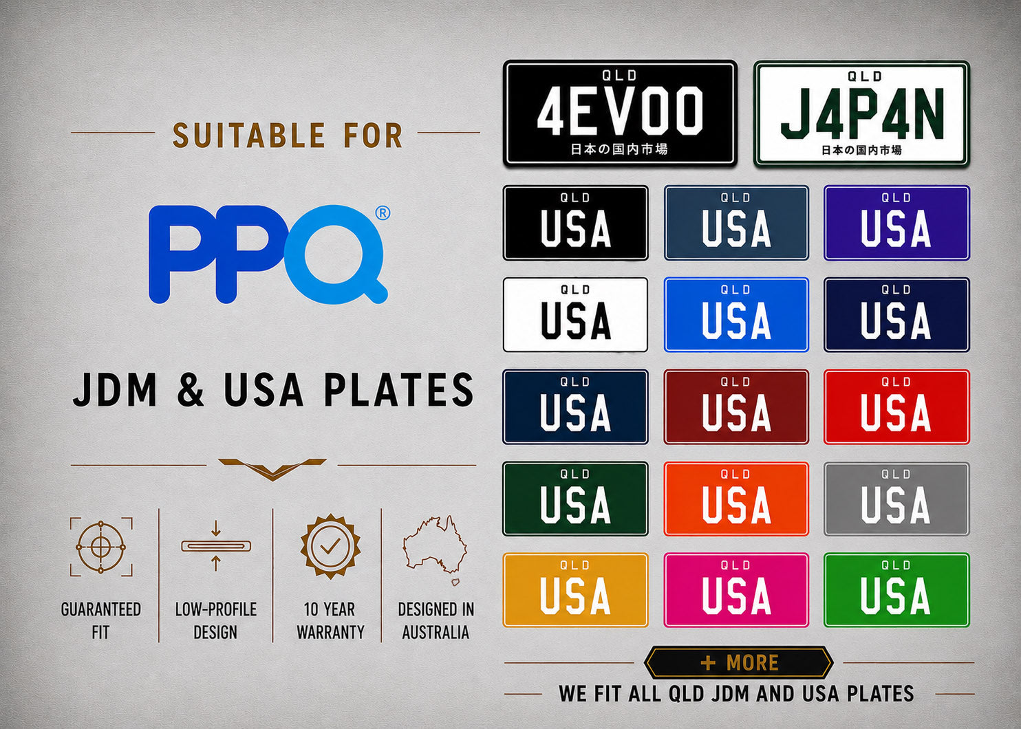 QLD JDM / USA Bracket & Holder