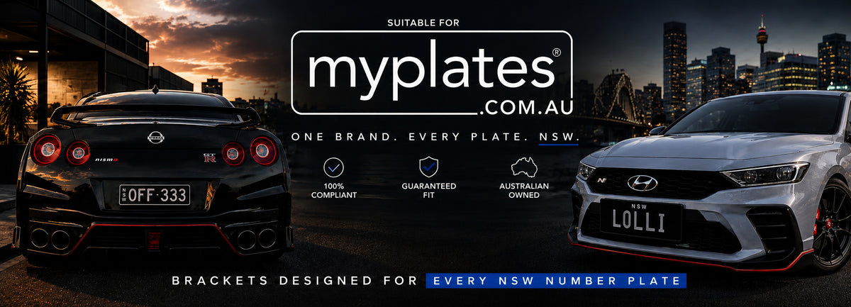 NSW number plate brackets and holders