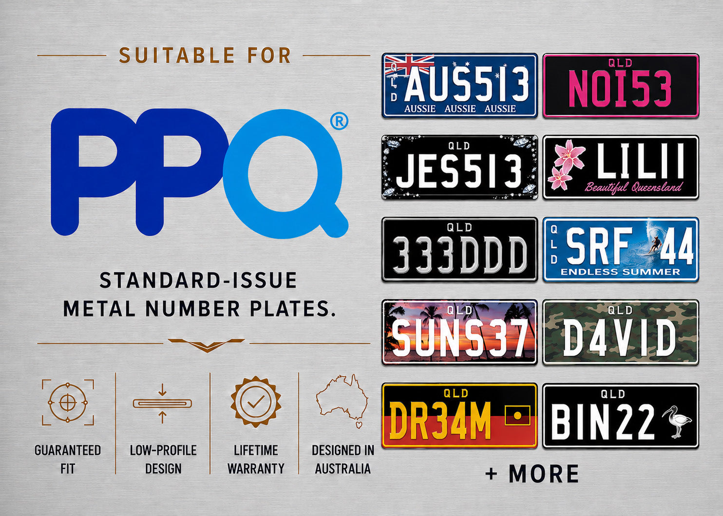 QLD Standard & Slimline Number Plate Bracket & Holder
