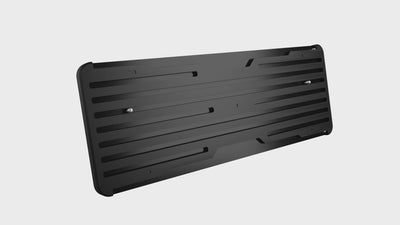 20-Pack Black Blank License Plate Frames – Plain Plastic Covers, Universal Fit, Gloss Black